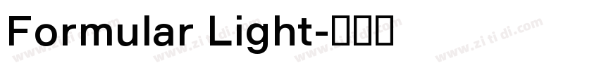 Formular Light字体转换